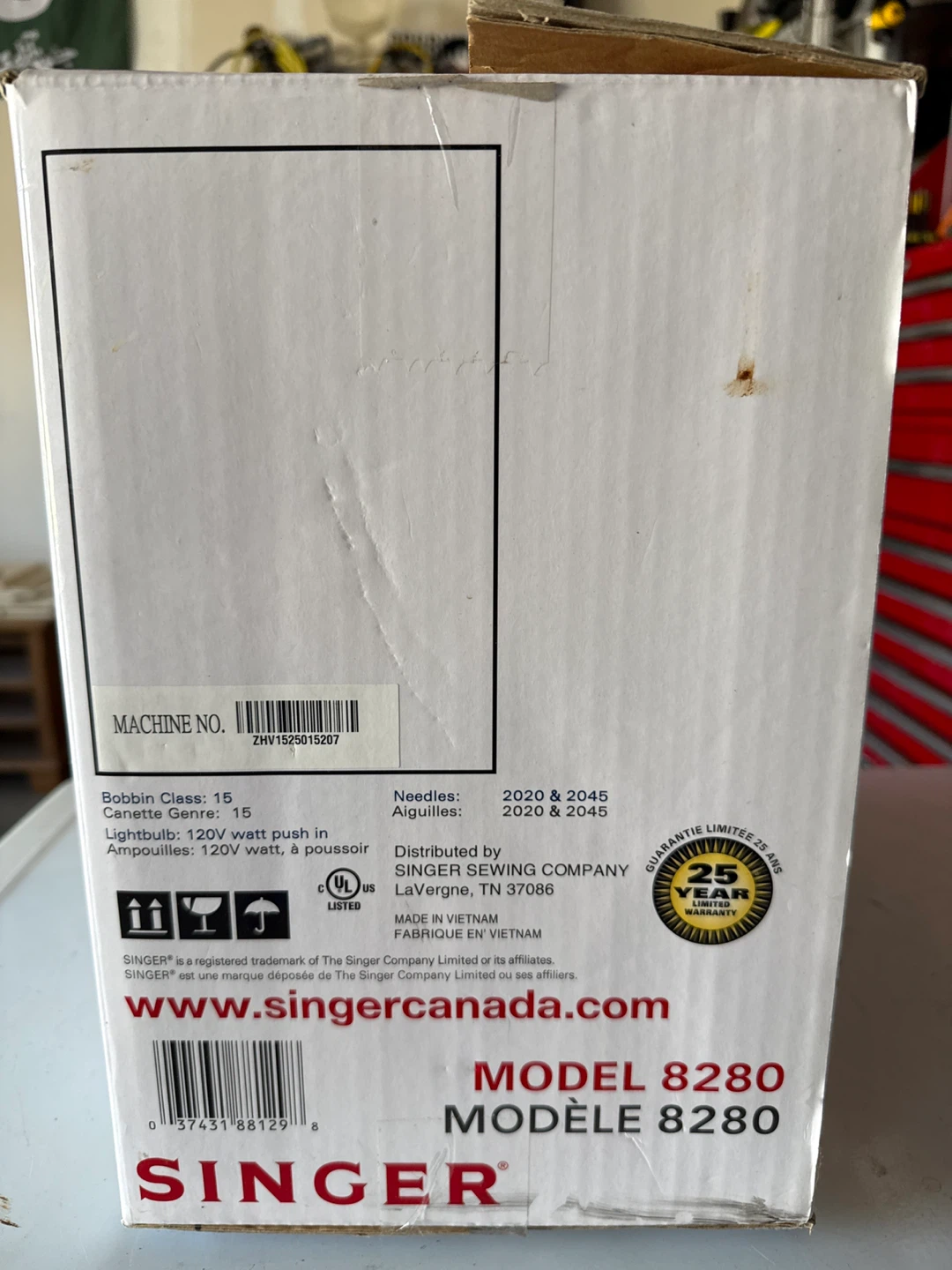 Singer Prelude Sewing Machine Model 8280 - photo 4