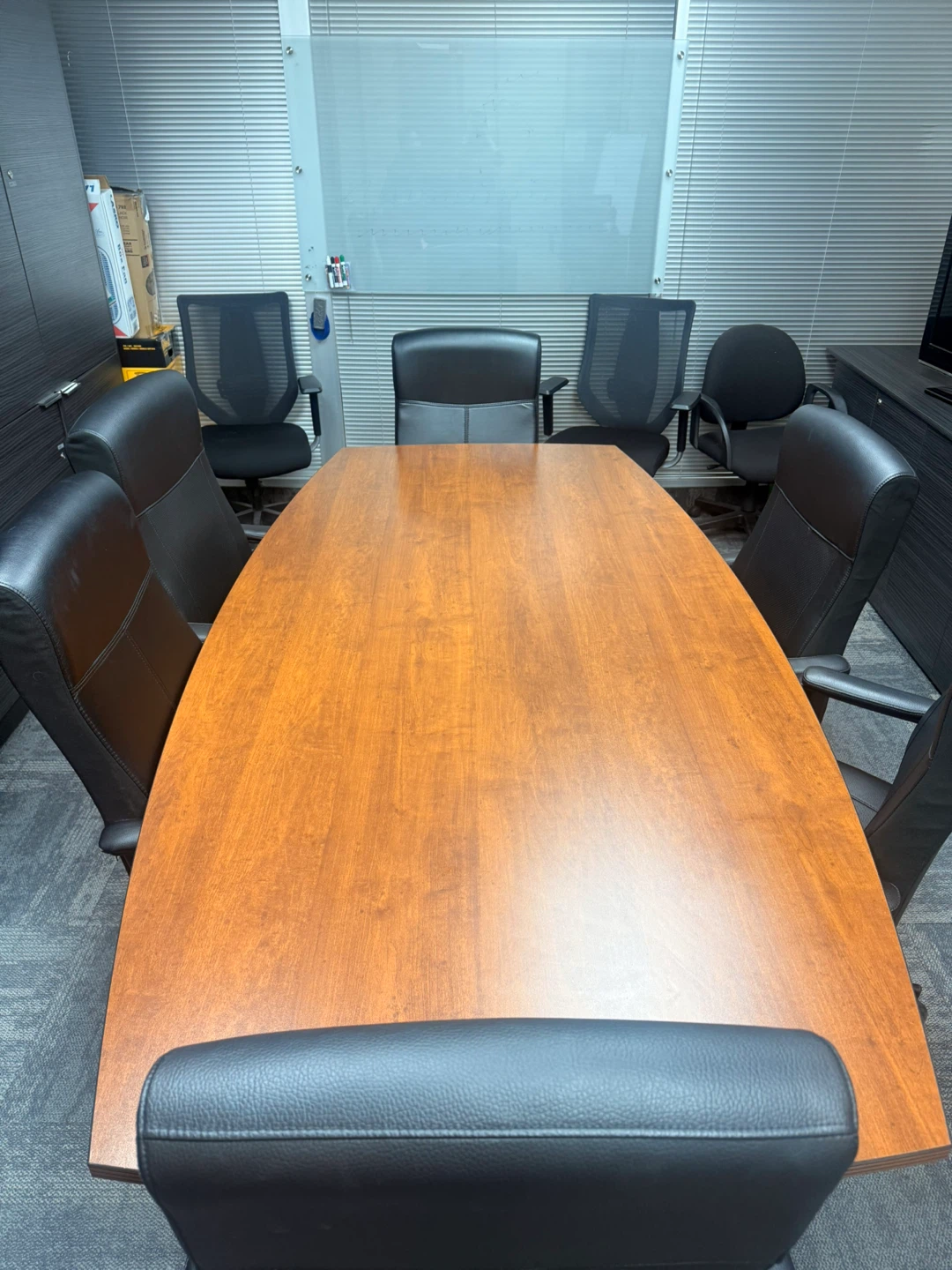 Conference Table - Cherry Wood Finish（chairs not include）