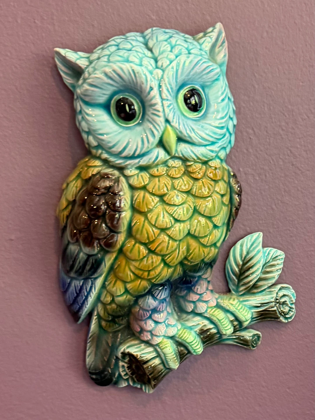 Ceramic Owl Wall Decor