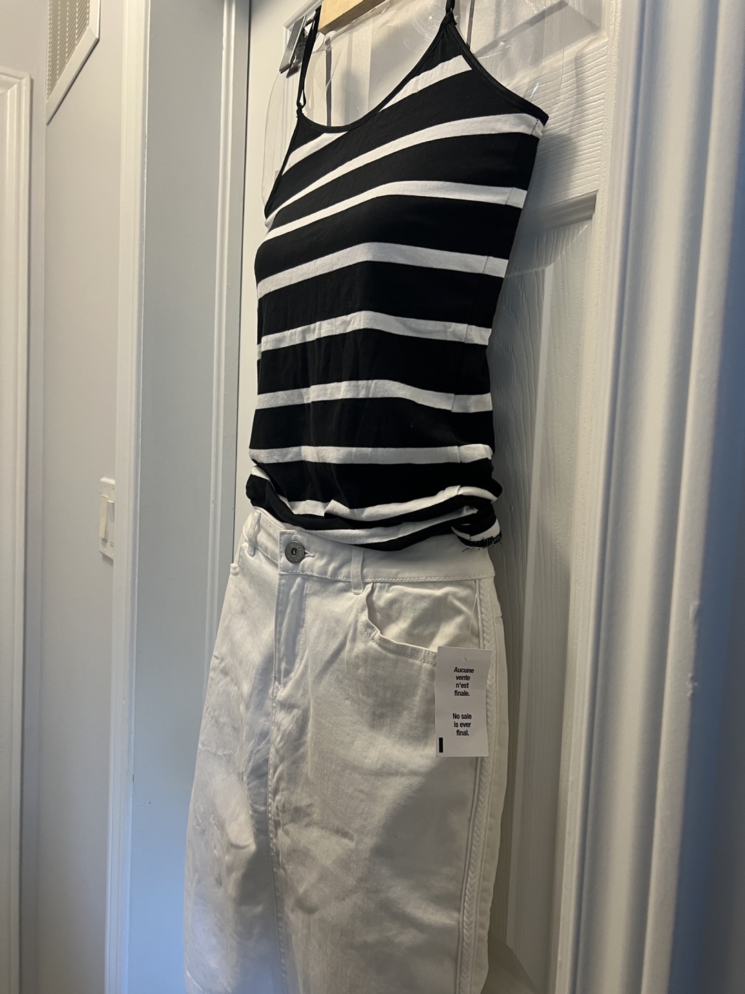 Brand new denim skirt with tank top - photo 2