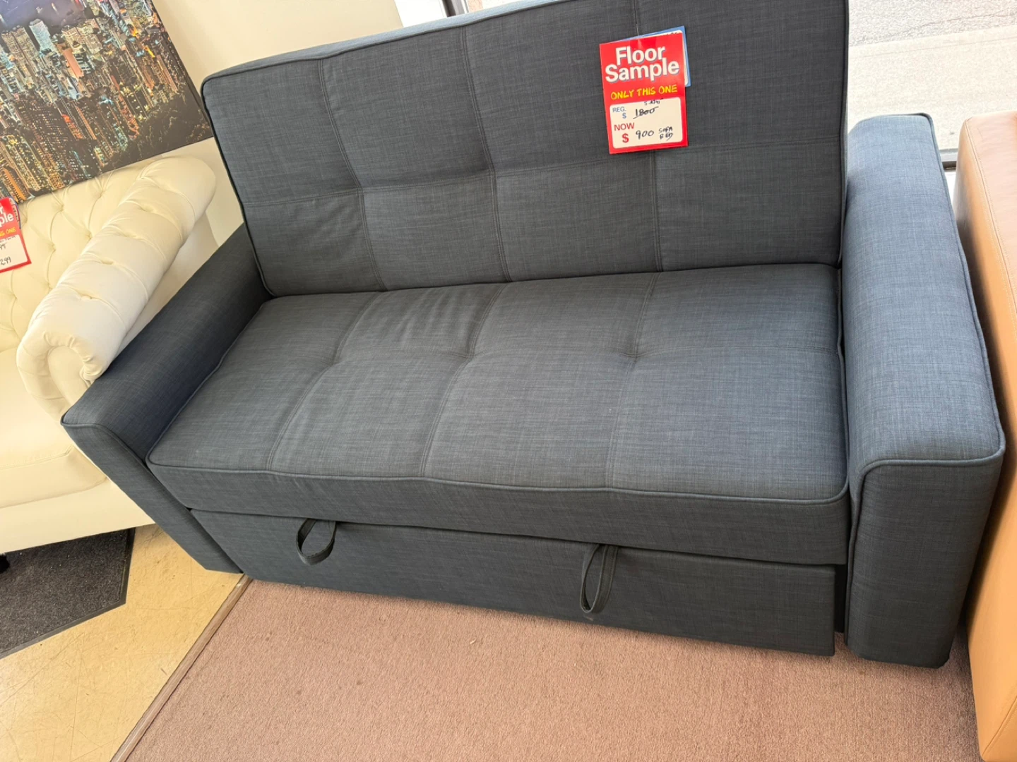 Grey Sofa Bed - Floor Sample