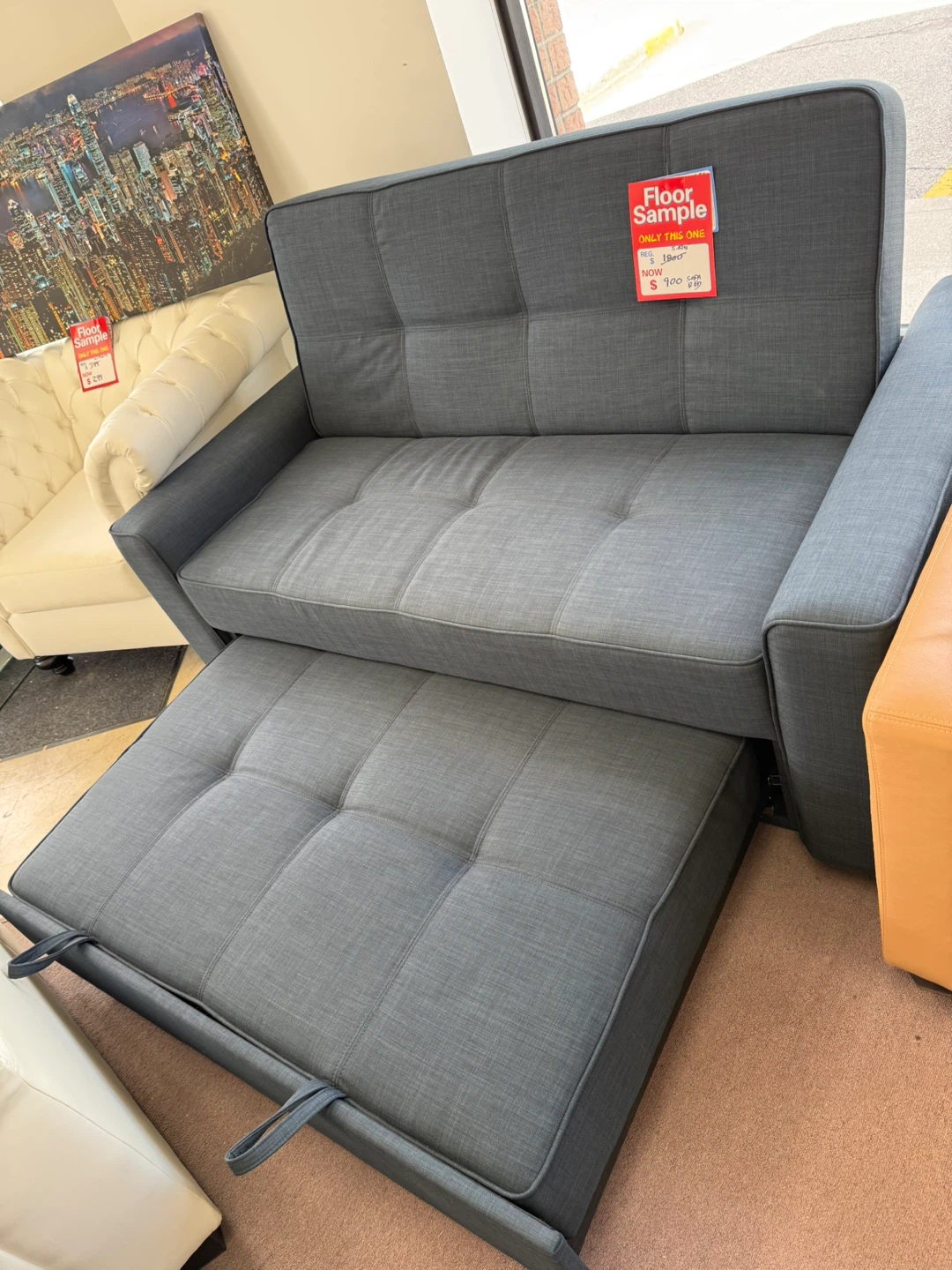 Grey Sofa Bed - Floor Sample - photo 2