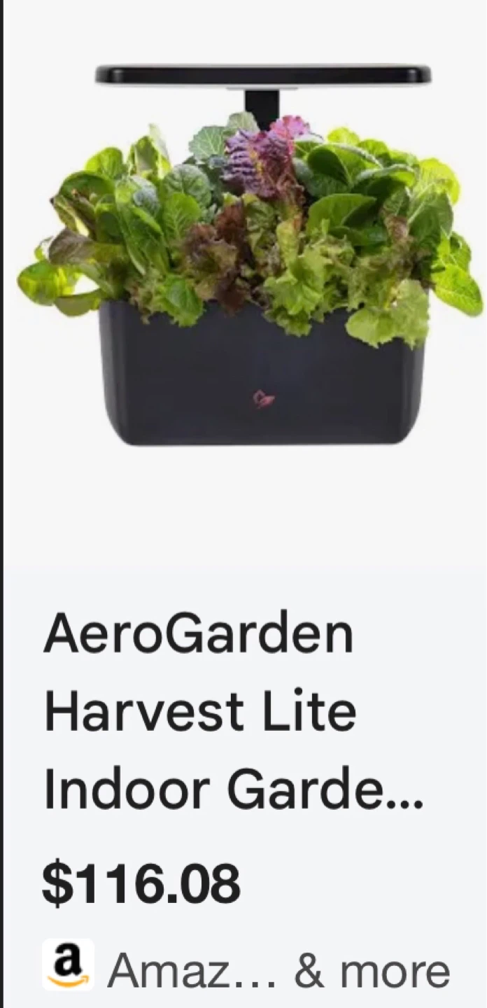 AeroGarden Harvest Lite Indoor Garden