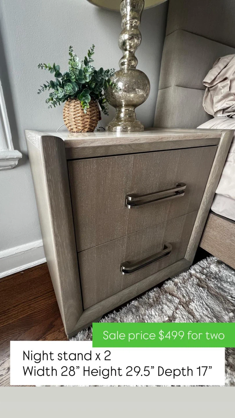 Nightstands (2) - 28" W x 29.5" H x 17" D