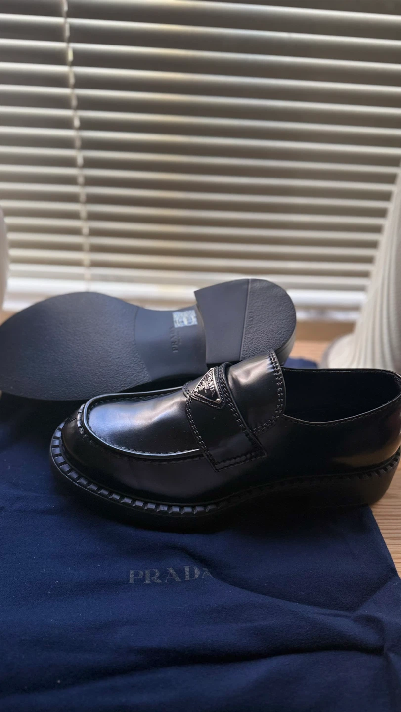 Prada Black Patent Leather Loafers - photo 5