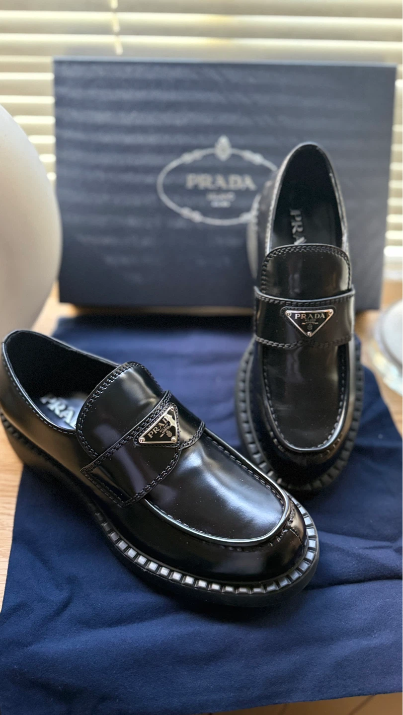 Prada Black Patent Leather Loafers - photo 2