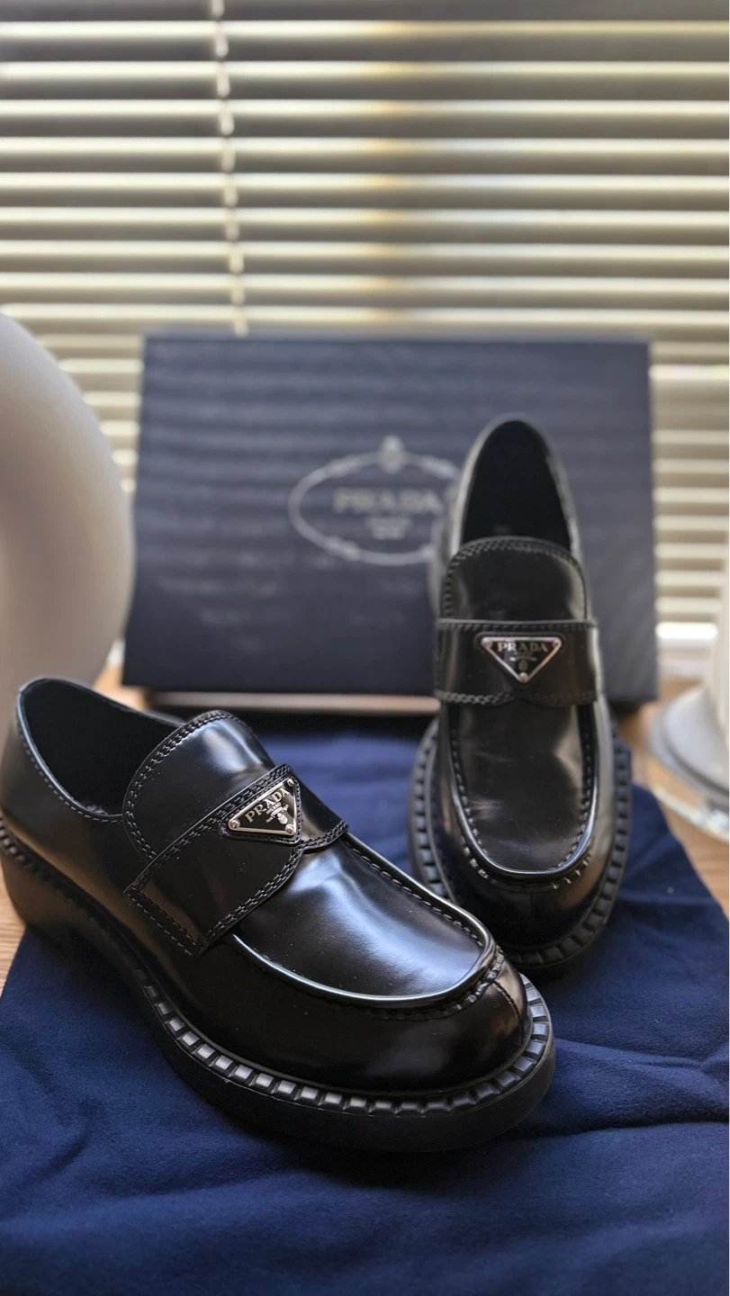 Prada Black Patent Leather Loafers - photo 4