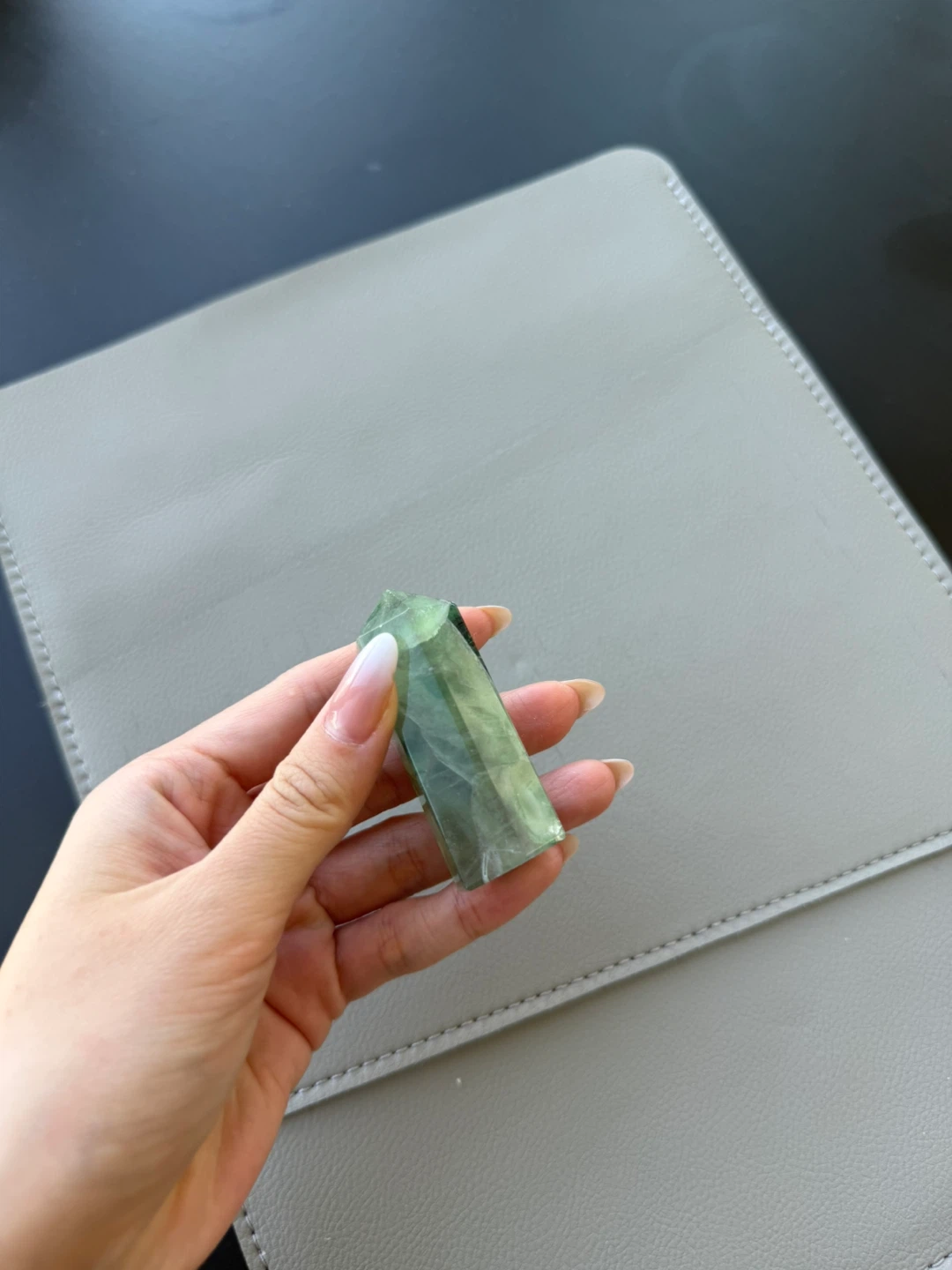 Green Fluorite Crystal Point - photo 2