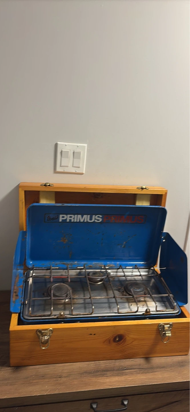 Primus Propane Camp Stove with Wooden Box - photo 3