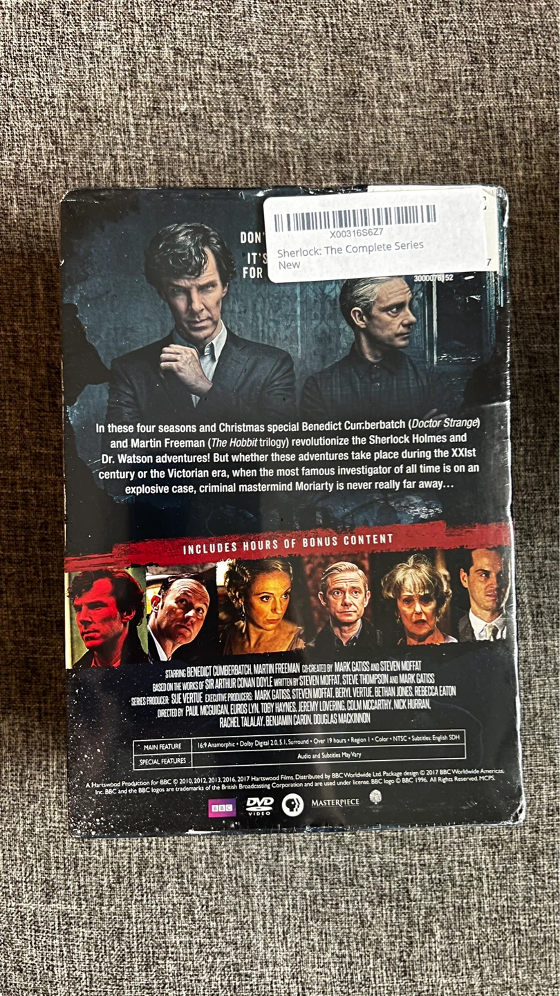 Sherlock The Complete Series DVD Box Set - photo 3