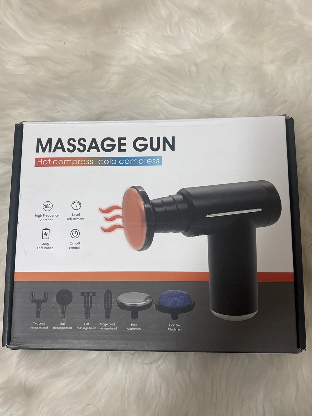 Massage Gun with Hot Compress and Cold Compress Attachments