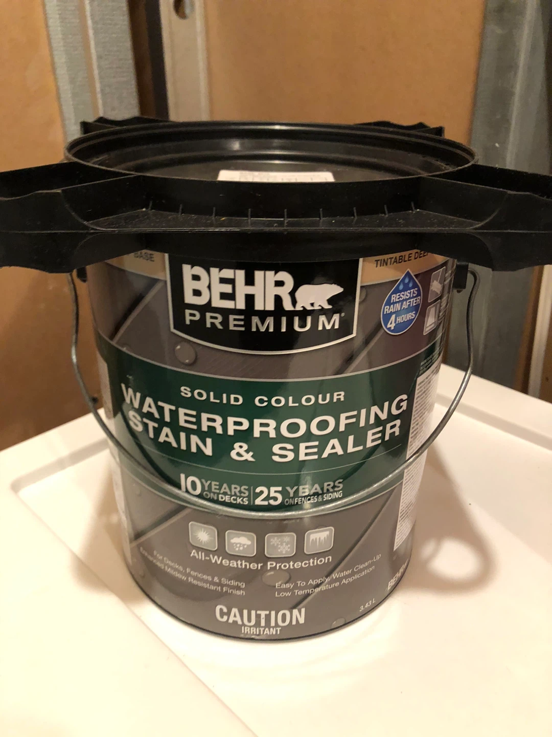 Price is for 2 New Gallons BEHR PREMIUM Stain & Sealer - 3.44L