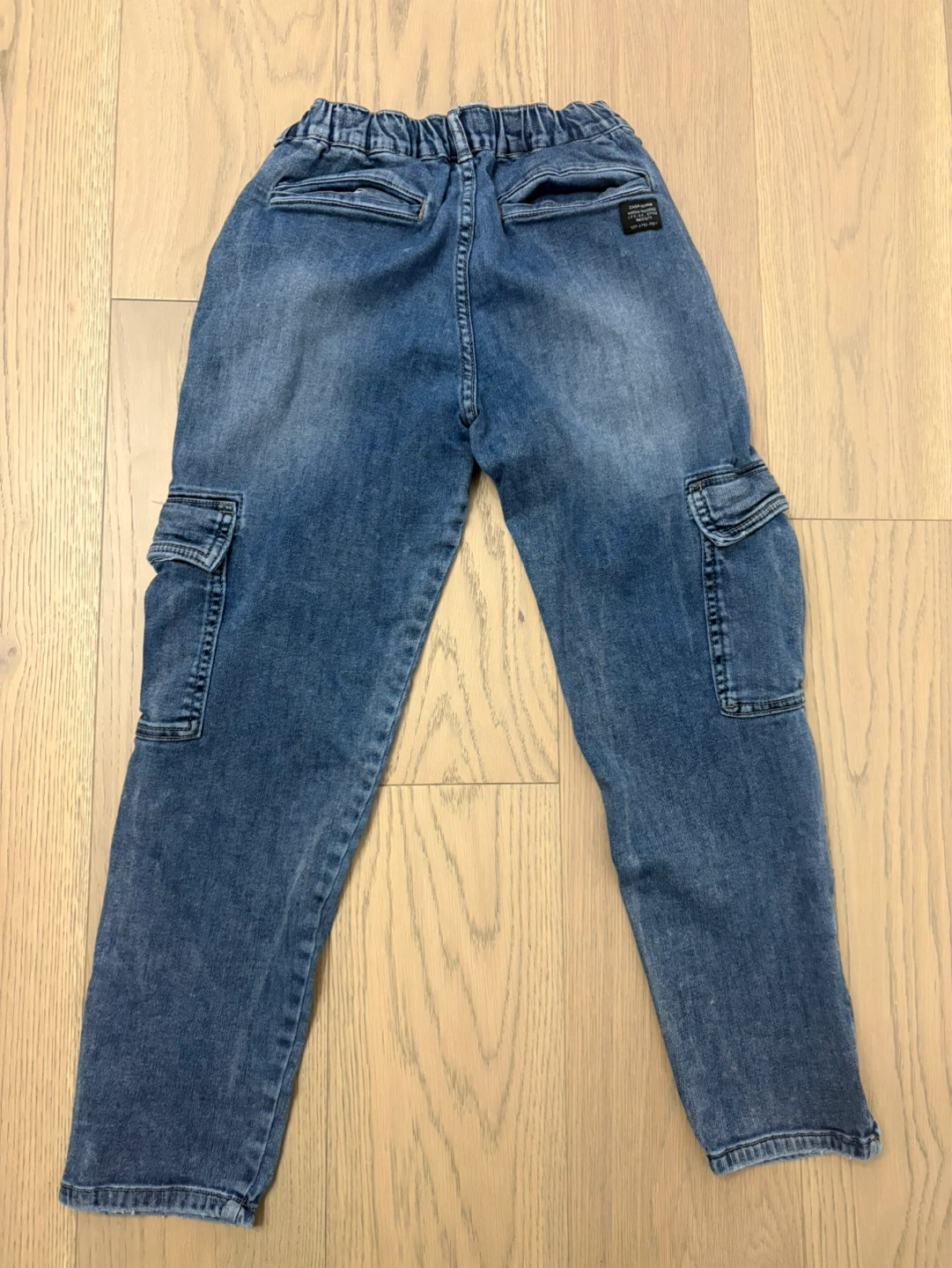 ZARA Boys Blue Denim Cargo Pants - Size 13-14 - photo 4