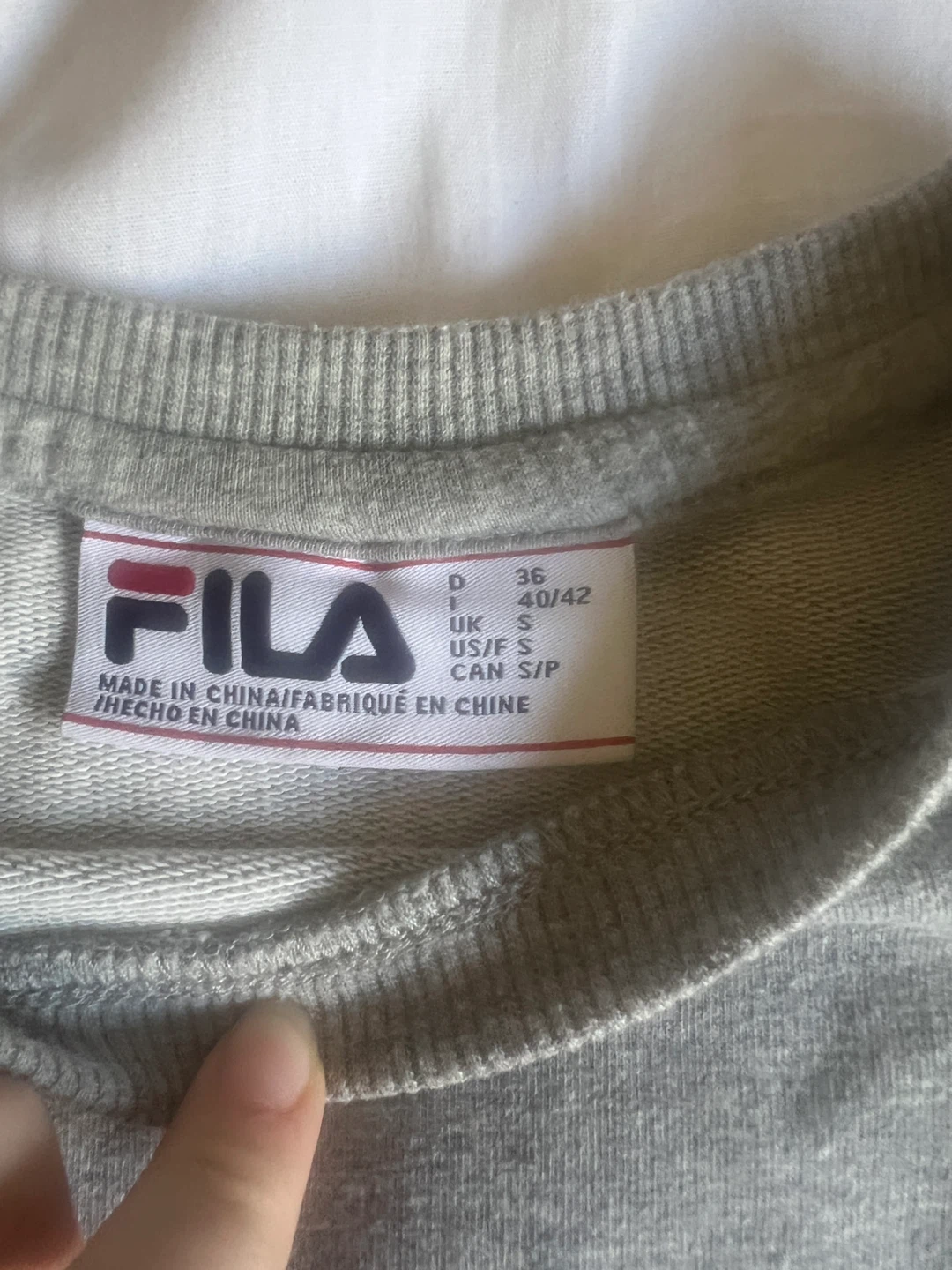 Fila Grey Crewneck Sweatshirt - Size S - photo 2