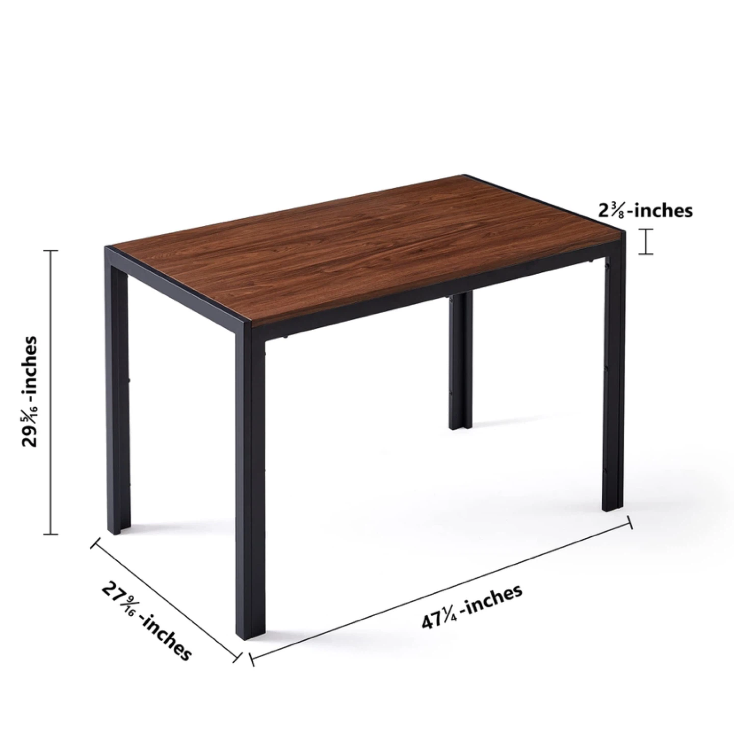Structure Rectangular Walnut Dining Table - photo 2