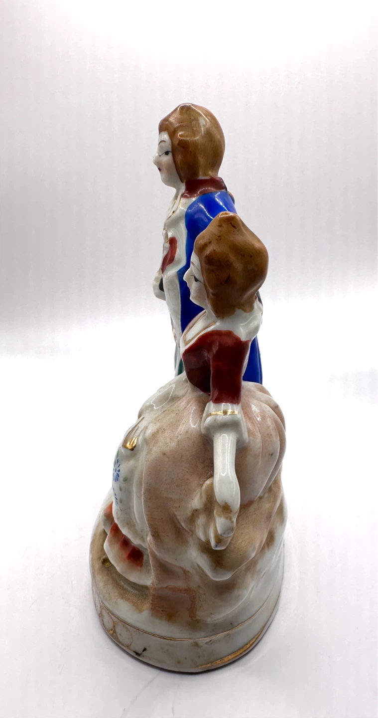 Vintage Victorian Man Woman Figurine Made in Occupied Japan - photo 4