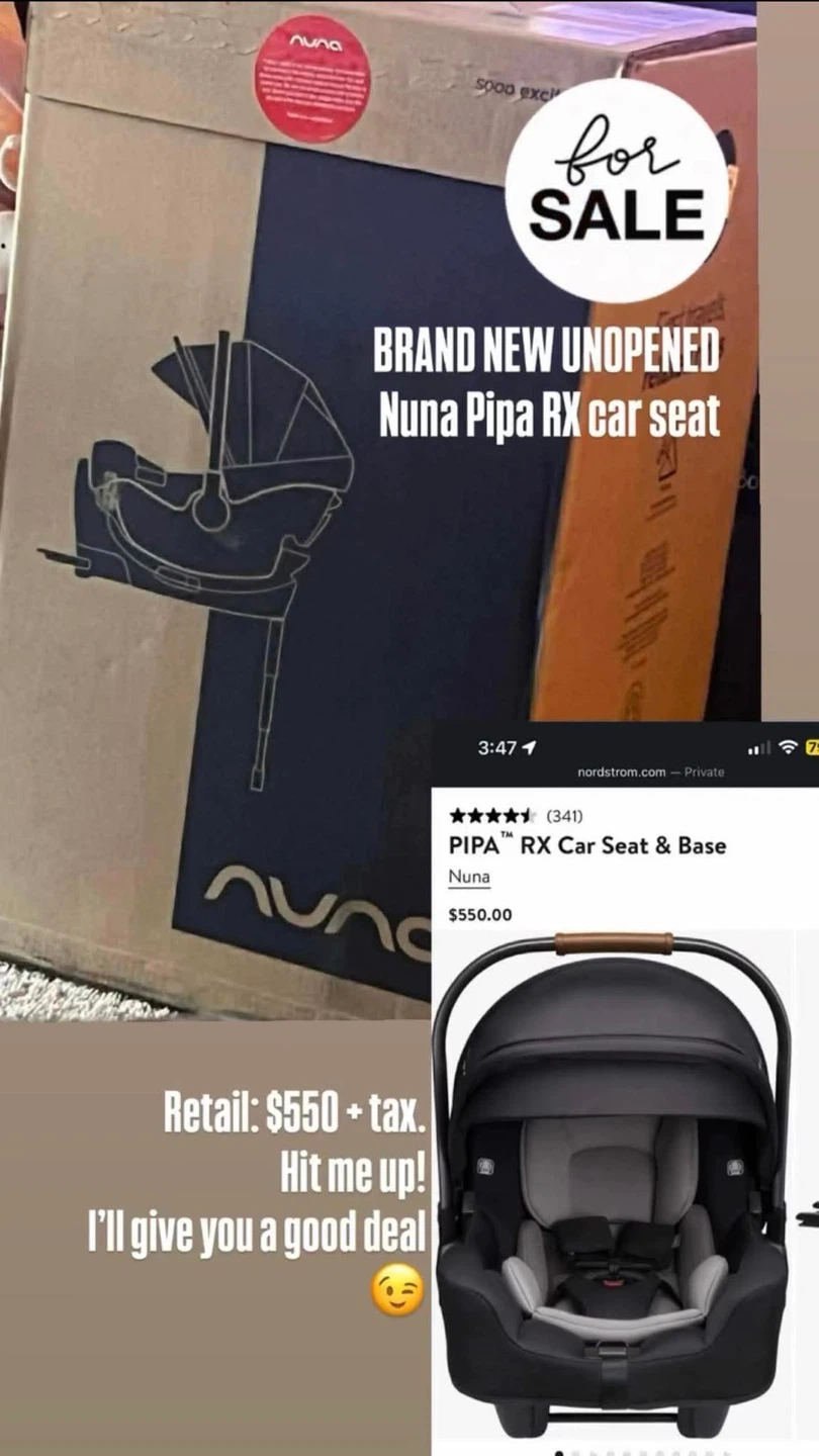 Brand New Unopened Nuna Pipa RX Car Seat