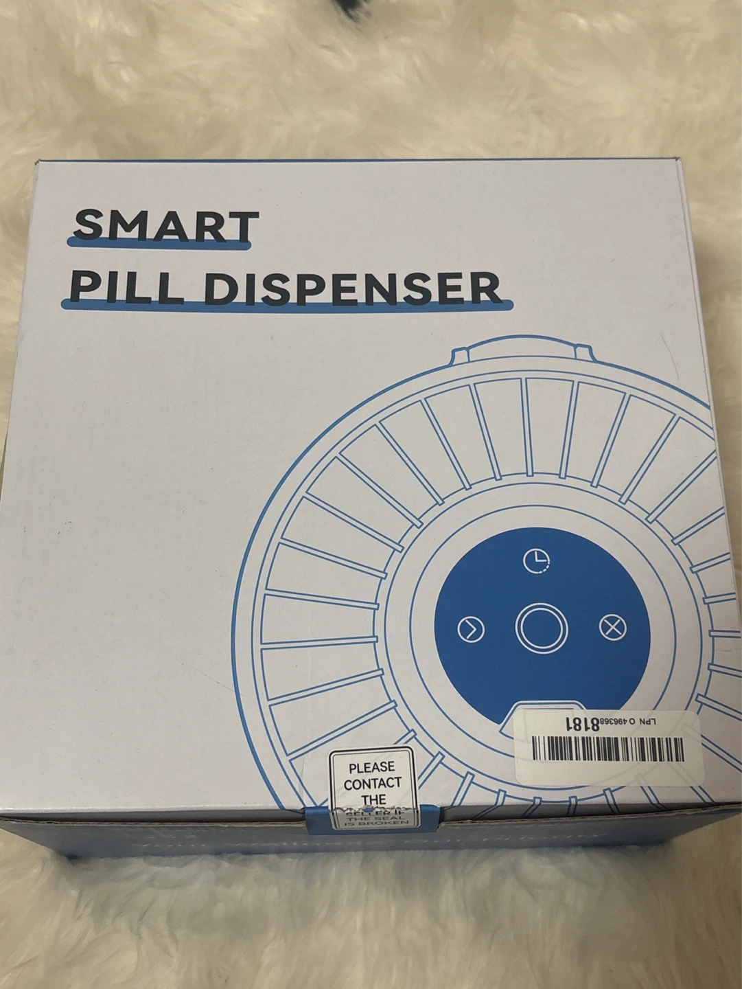 Smart Pill Dispenser with USB Cable and User Manual