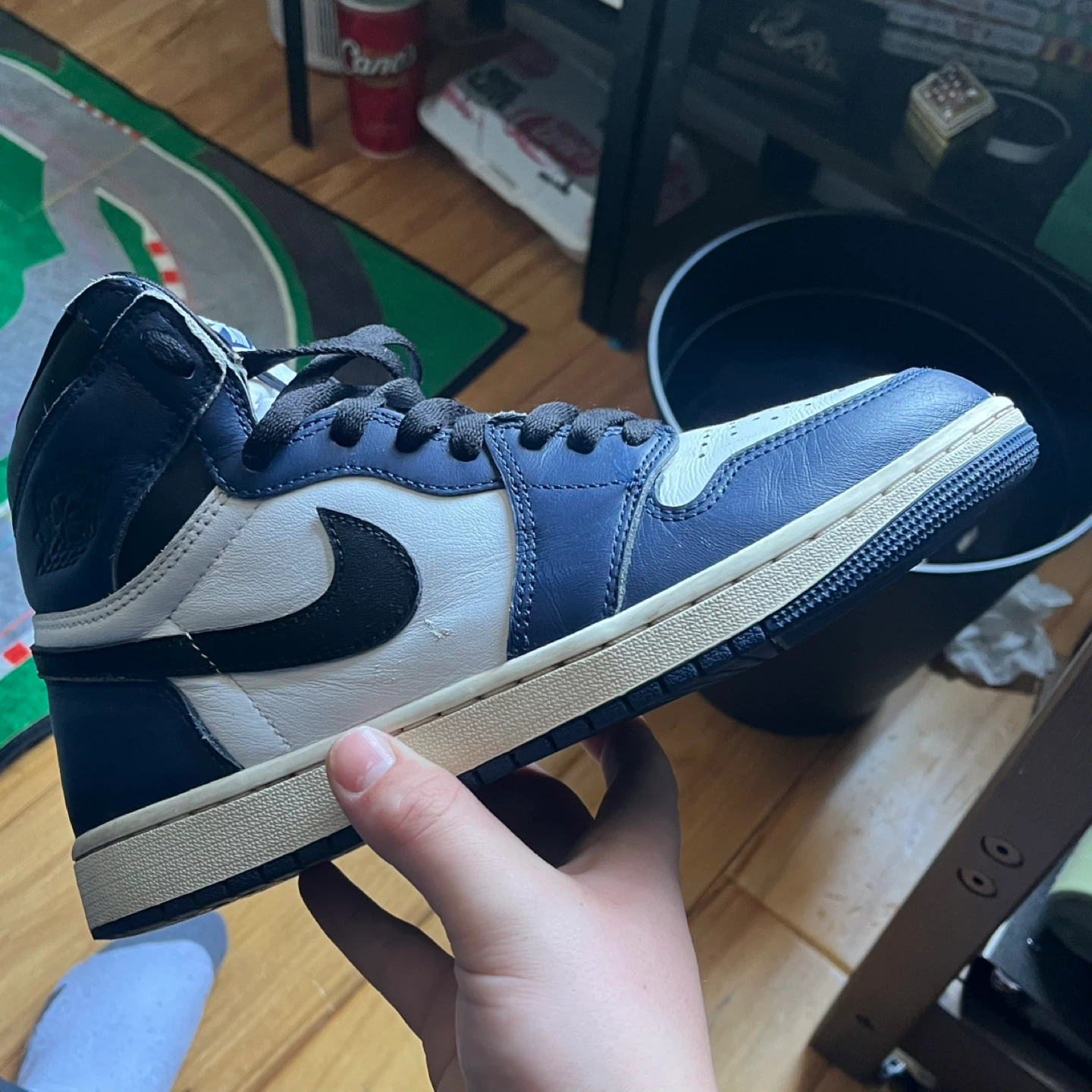 Nike Air Jordan 1 Retro High OG Midnight Navy size 9 - photo 3
