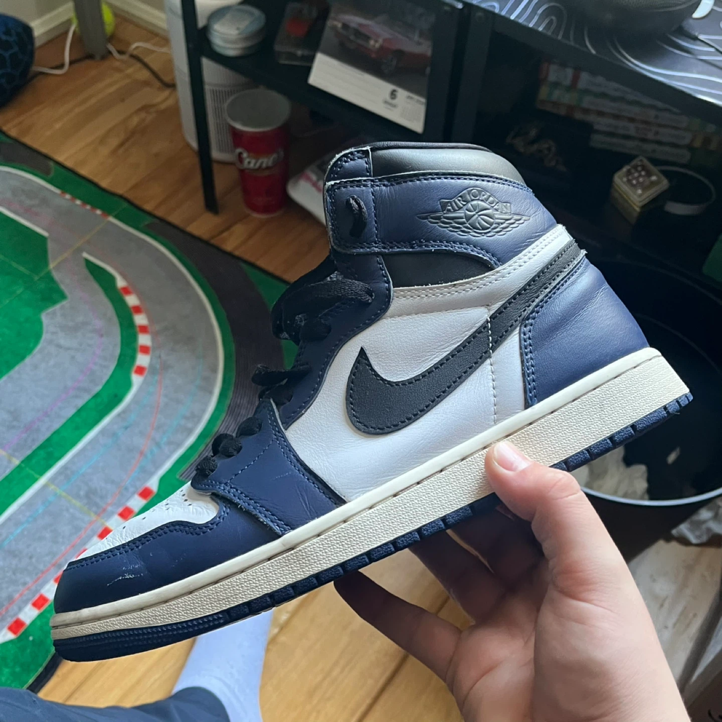 Nike Air Jordan 1 Retro High OG Midnight Navy size 9 - photo 4