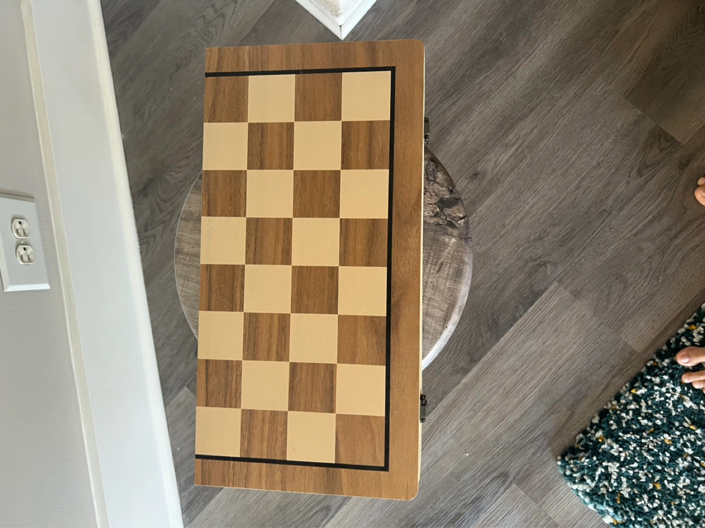 Wooden Chess and Checkers Board Game Set - photo 2