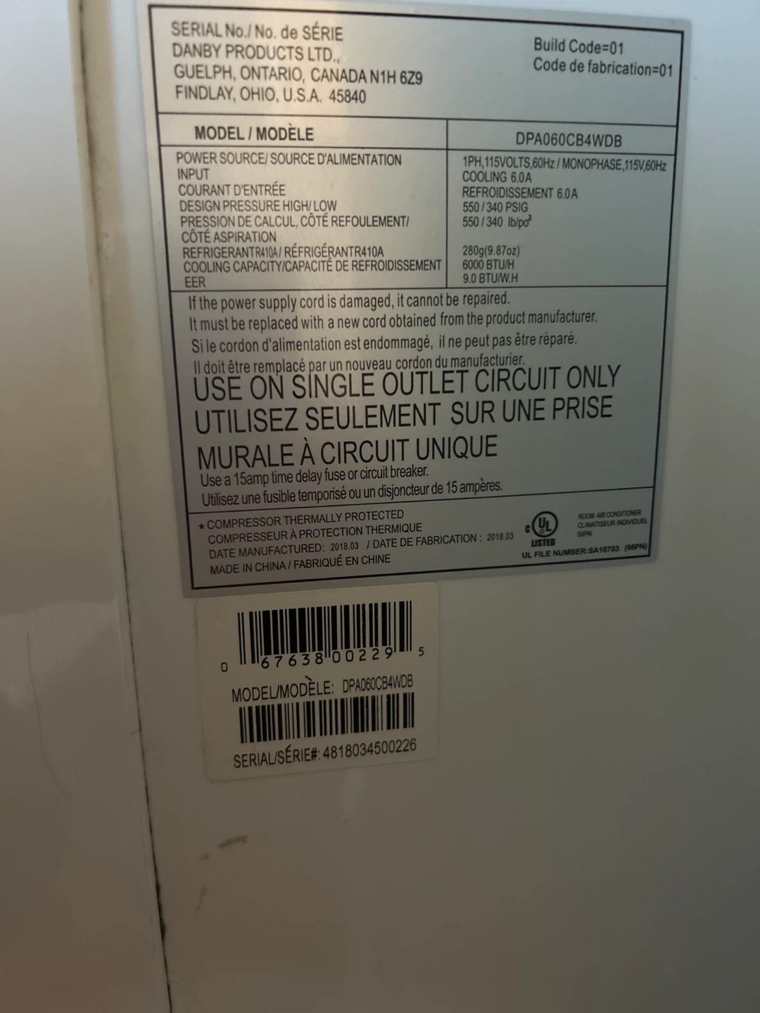 Danby DPA060CB4WDB Portable Air Conditioner - photo 3