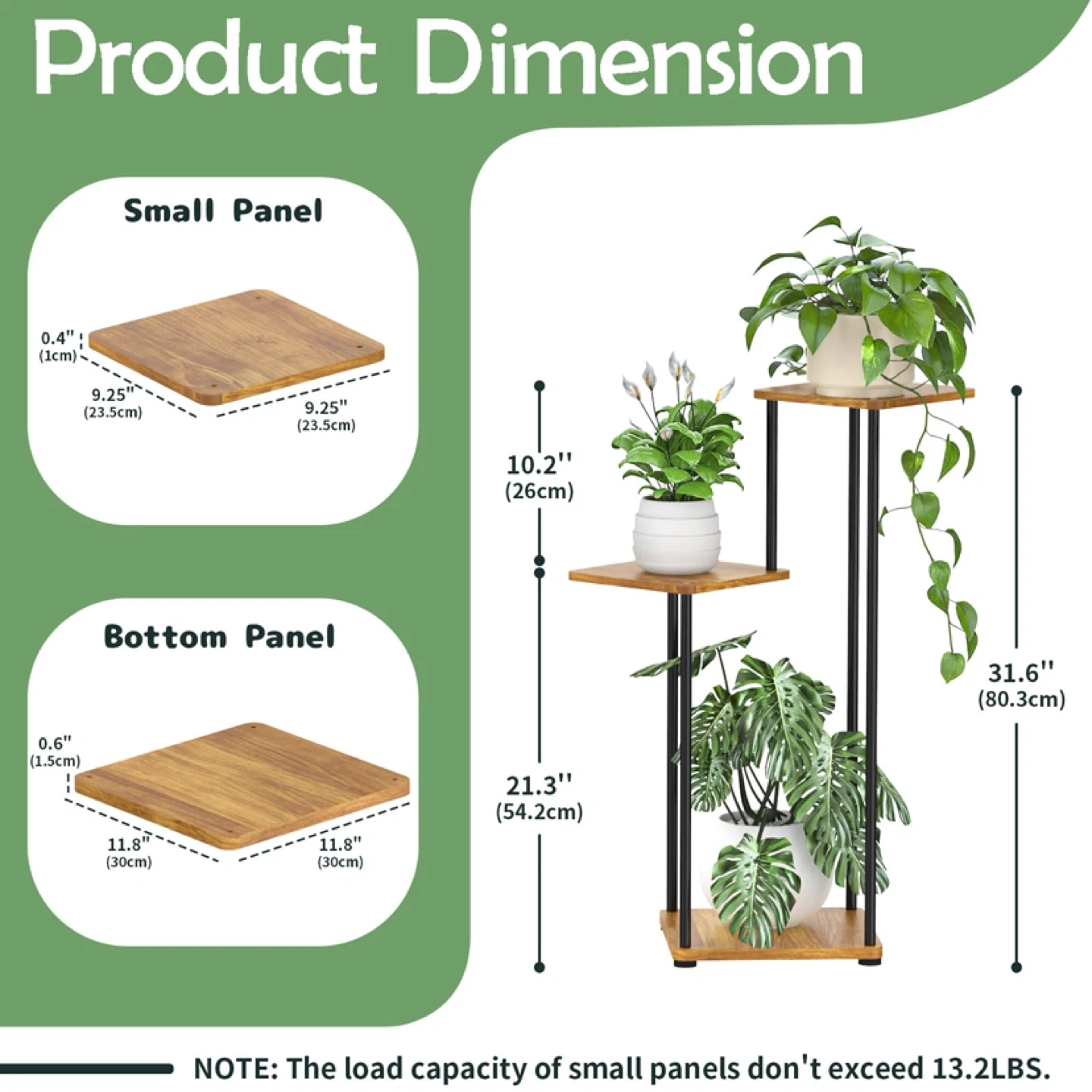 3-Tier Tall Plant Stand Indoor - photo 3