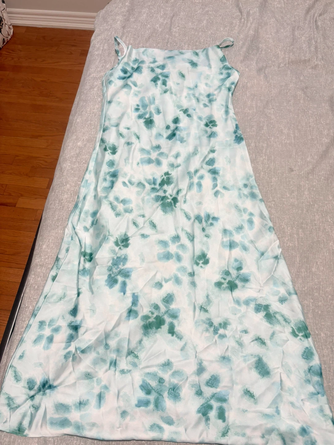 Blue and White Tie-Dye Sundress