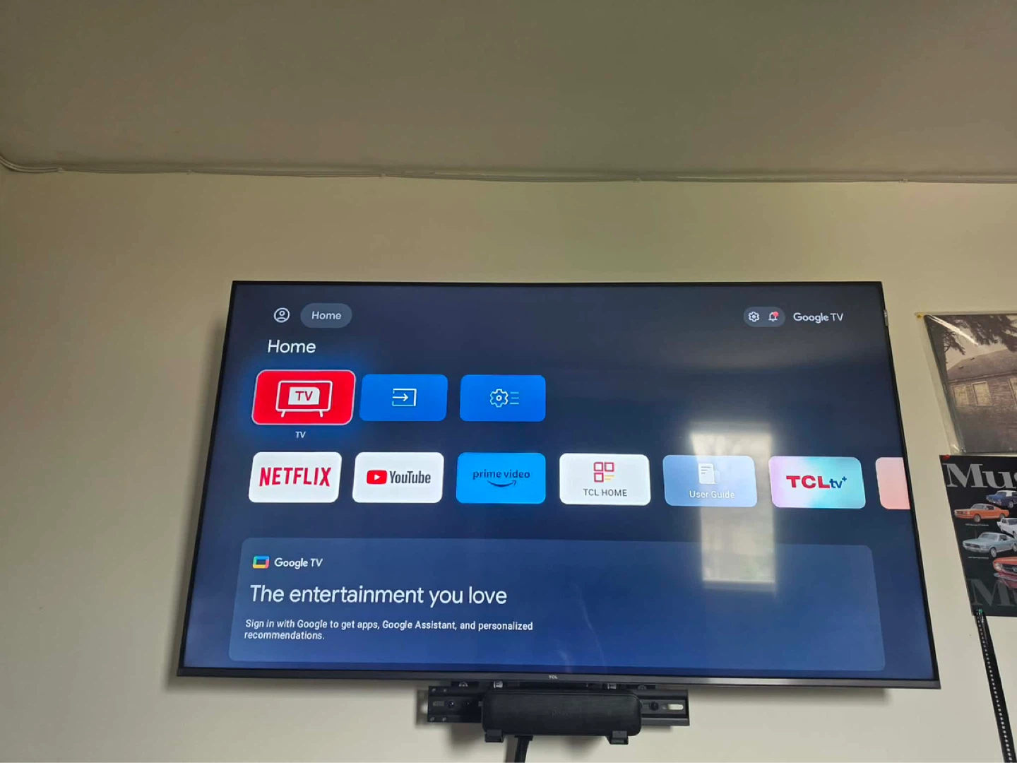 TCL 55 INCH 4K 120HZ SMART TV LIKE NEW