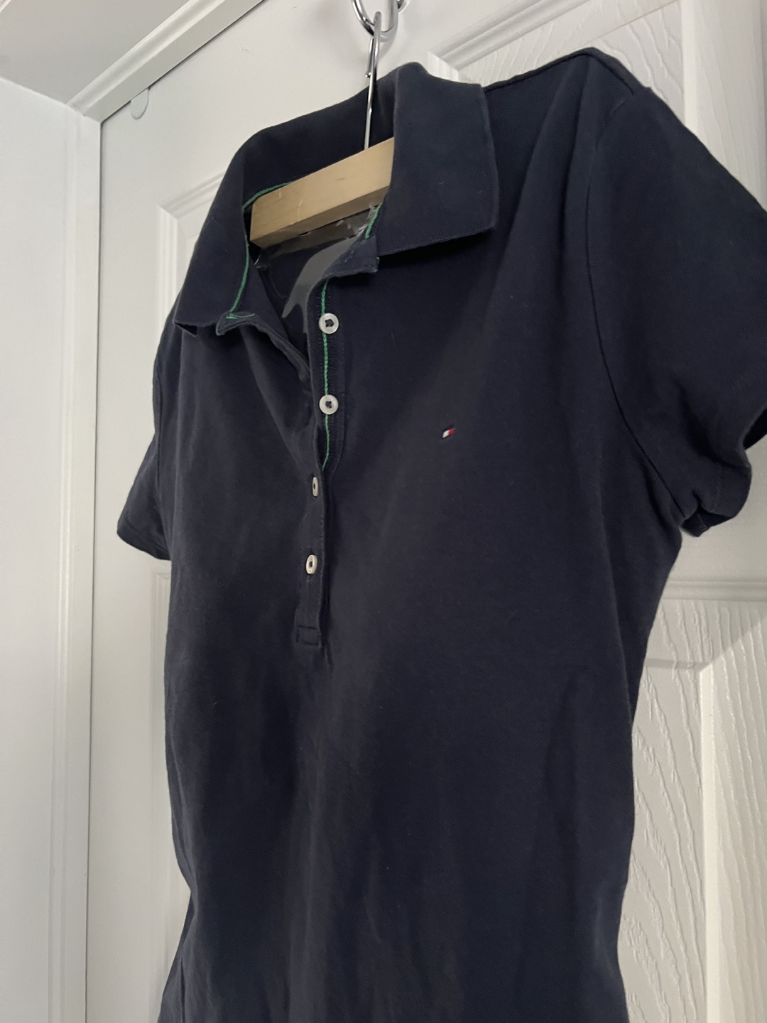 Tommy Hilfiger Women's Polo Shirts (Navy & Red/Navy Stripe) - photo 5
