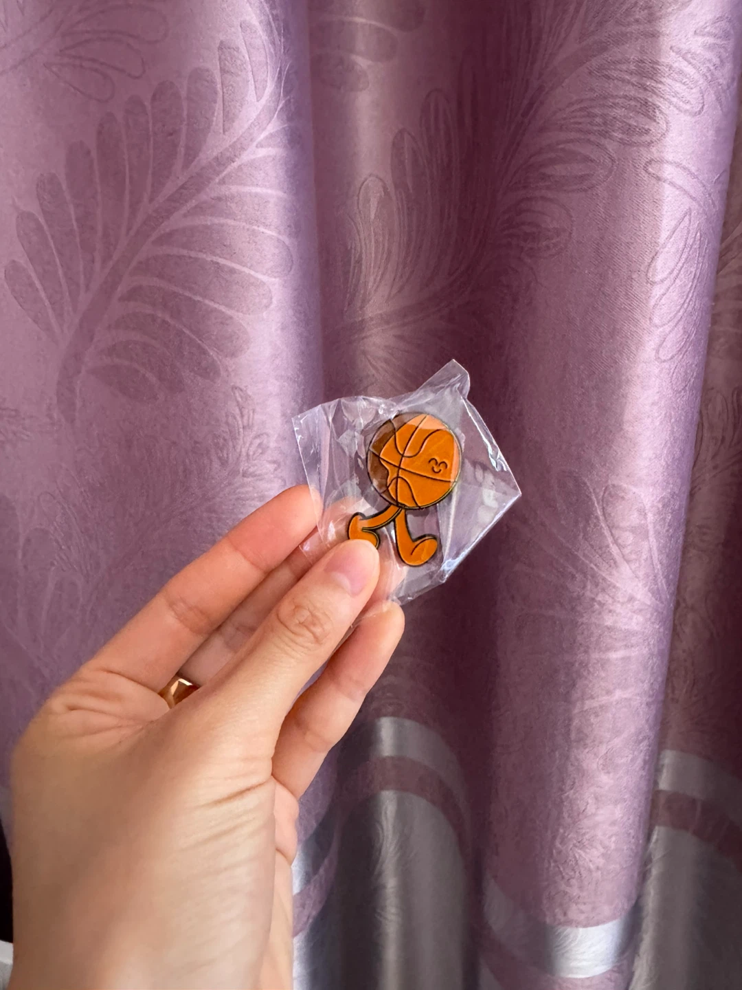 Basketball Character Enamel Pin