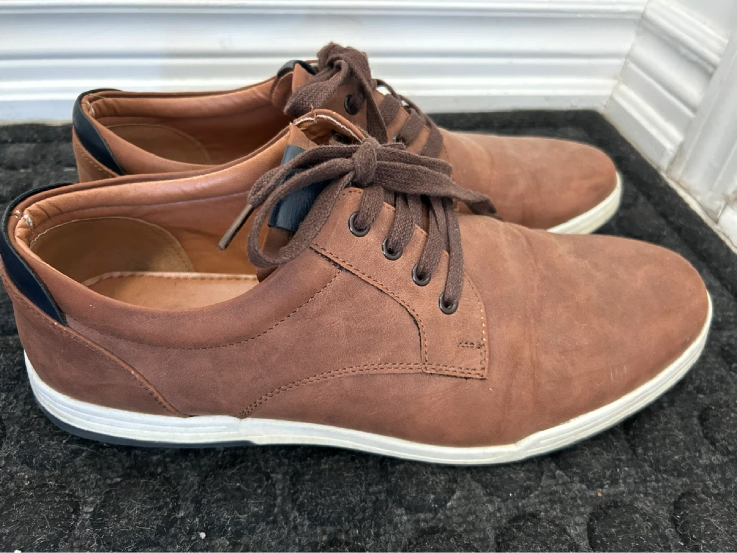 Call It Spring Brown Faux Leather Vegan Dress Shoes