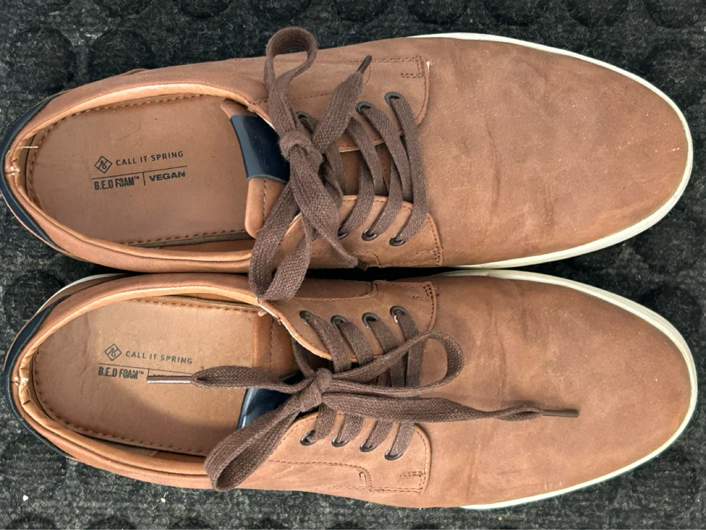 Call It Spring Brown Faux Leather Vegan Dress Shoes - photo 2