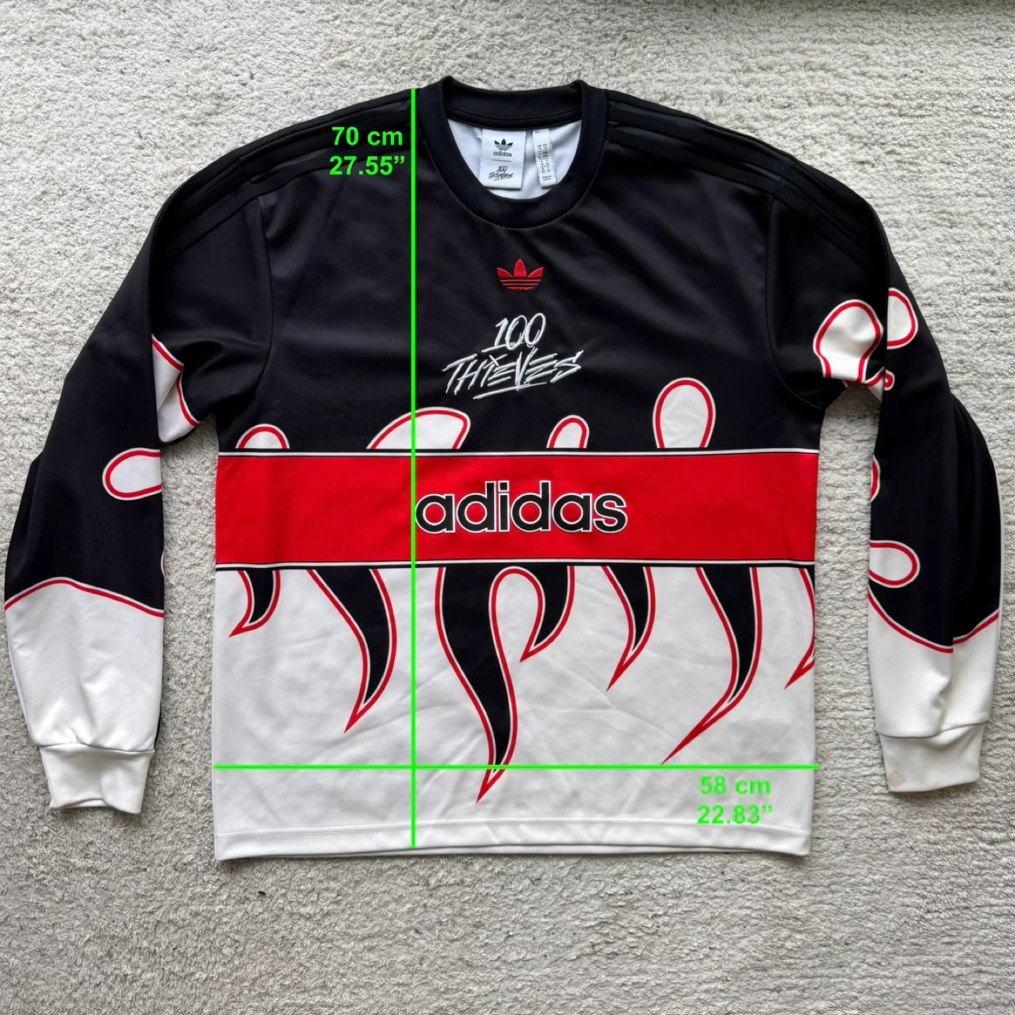 Adidas Originals Long Sleeve Jersey 100 Thieves - photo 2