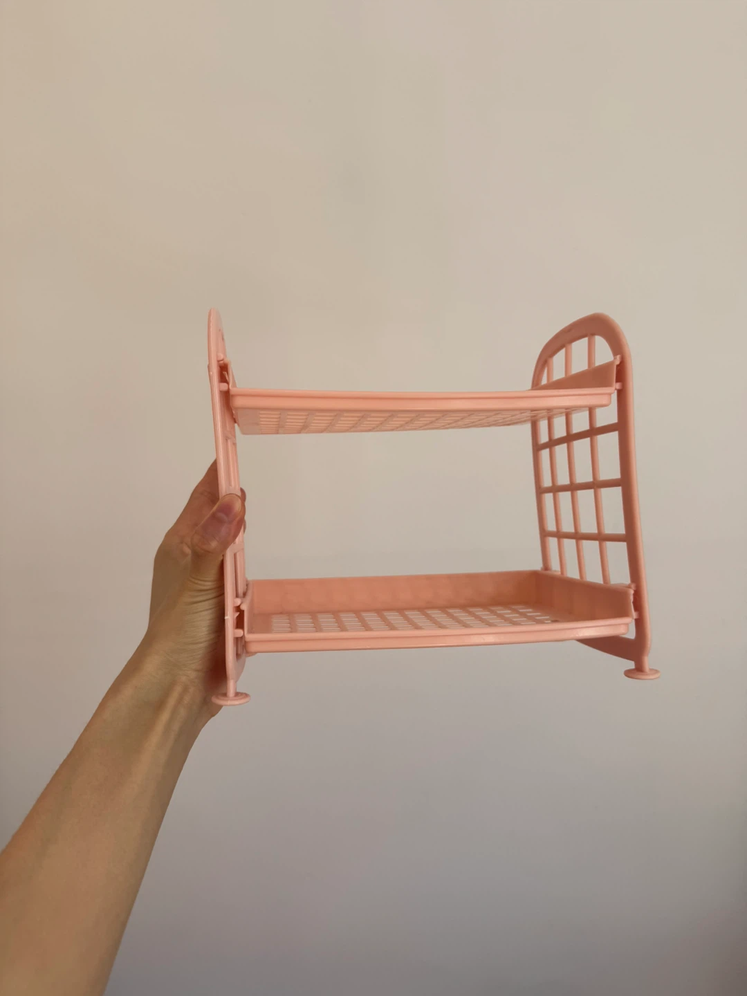 Pink Two-Tier Plastic Shelf - photo 2