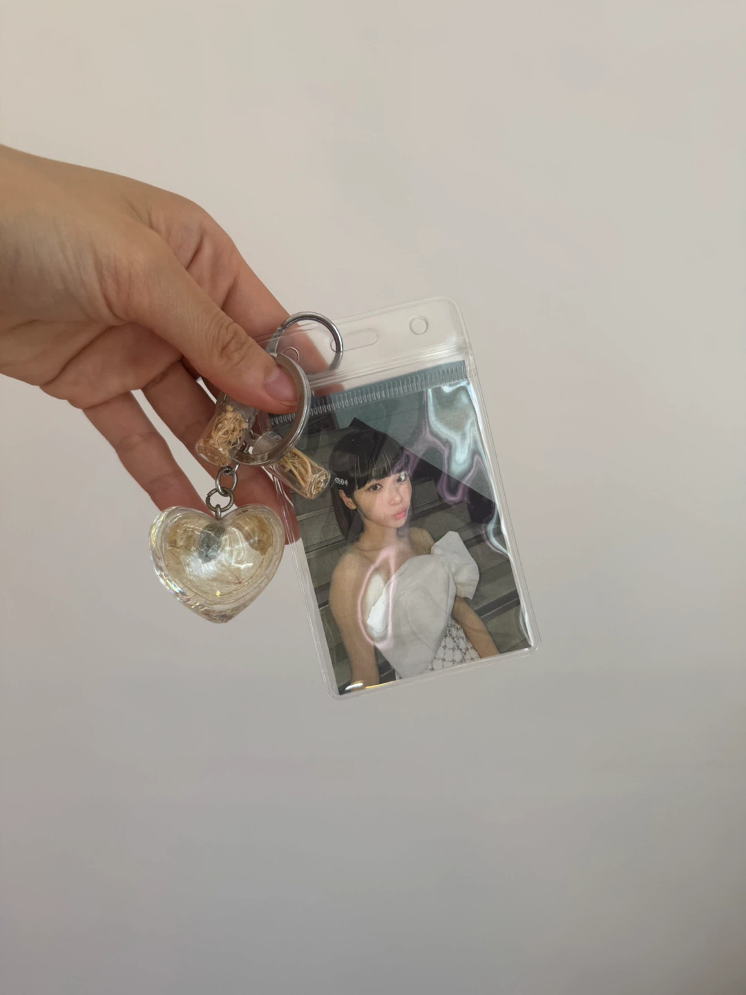 Heart Charm and Photo Keychain