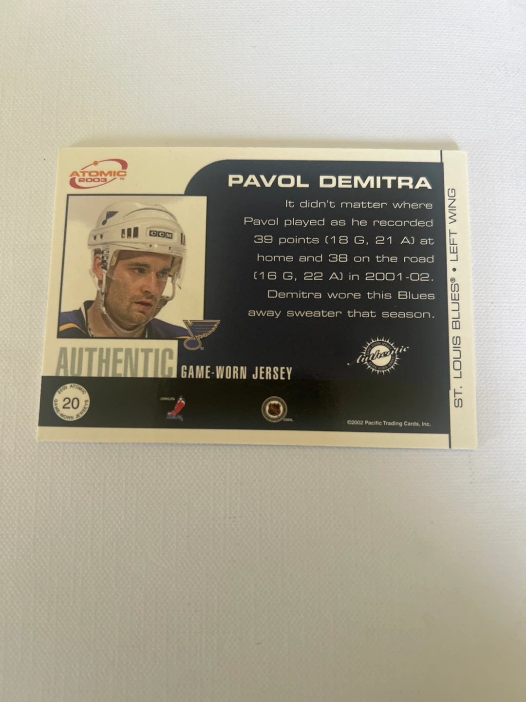 Pavlo Deimtra jersey card - photo 2