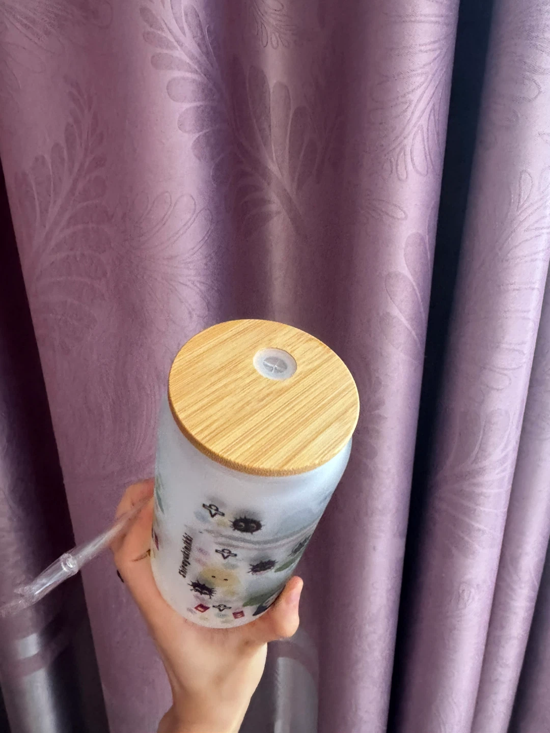 Frosted Glass Tumbler with Spirited Away Design - photo 3