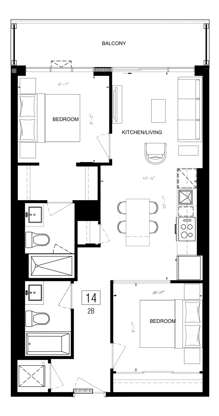 2-Bed 2 bath Condo near Queen West/Dufferin - photo 2
