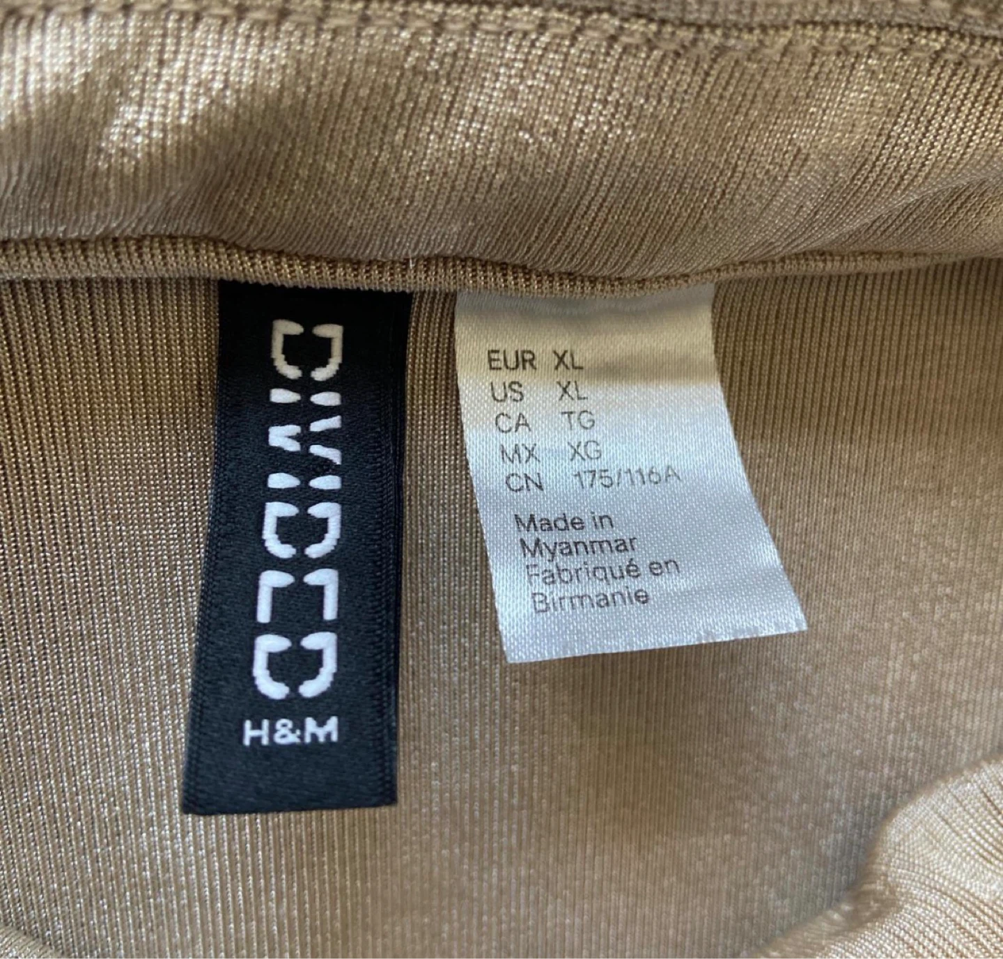 Divided H&M Collared Button-Up Shirt - Beige XL - photo 3