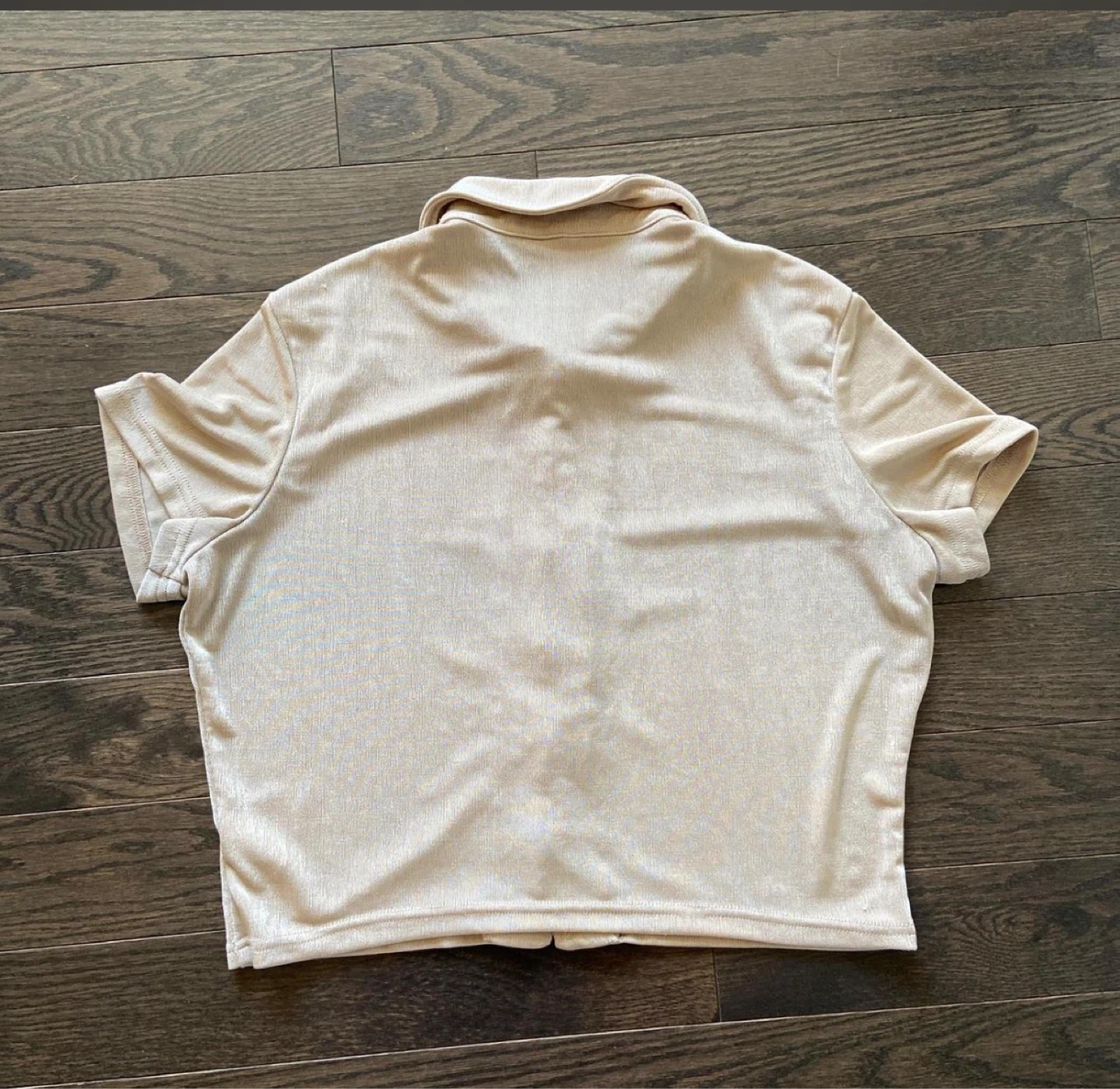 Divided H&M Collared Button-Up Shirt - Beige XL - photo 2
