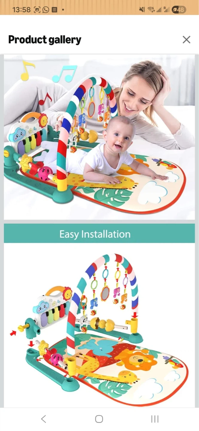 Baby Play Gym with Piano. New in the box. - photo 3