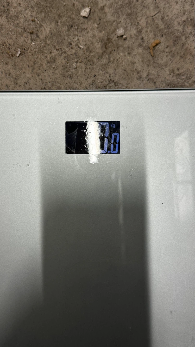 White Glass Digital Body Scale