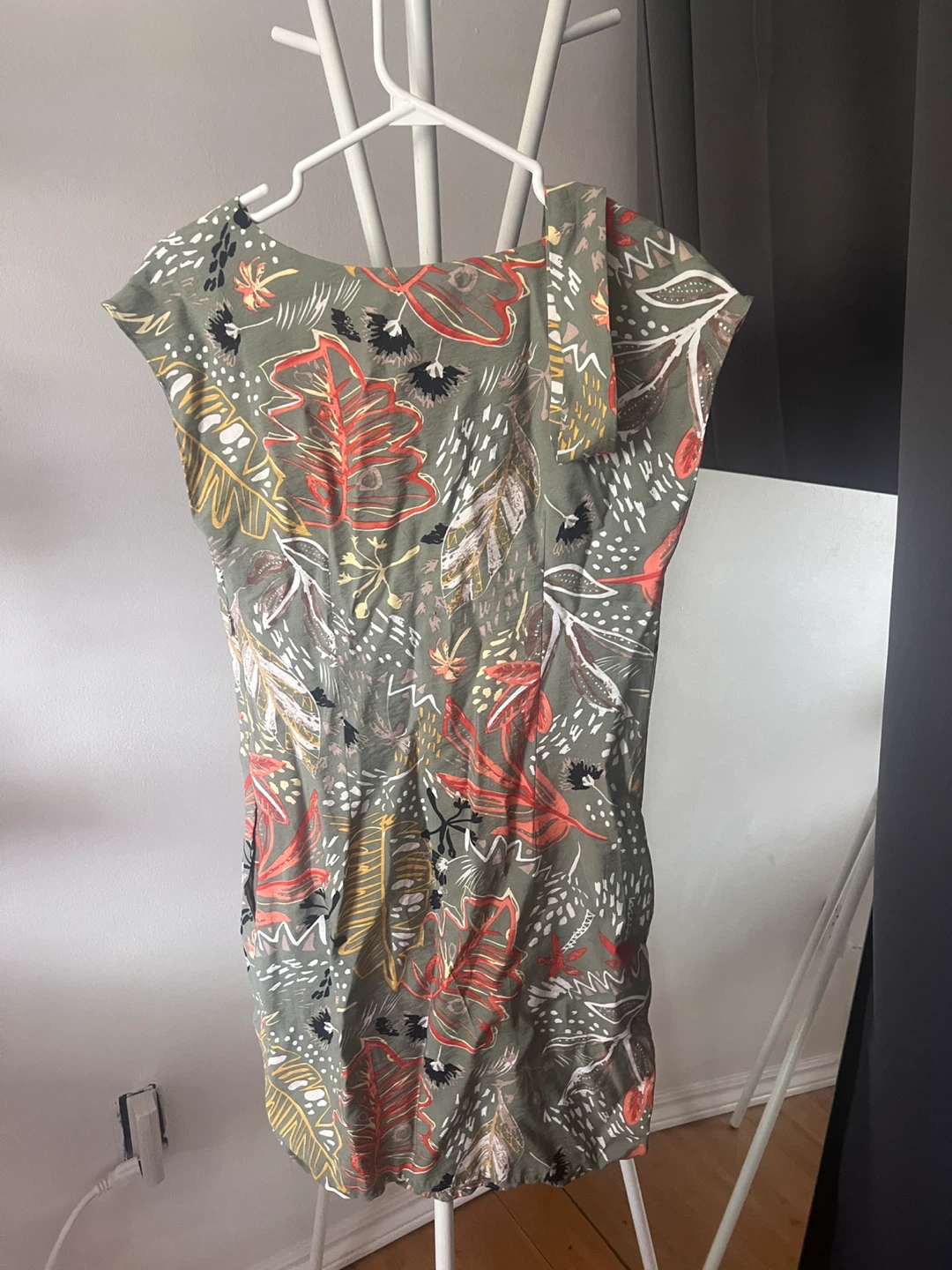 Green Leaf Print Dress brand LHOSTE - photo 2