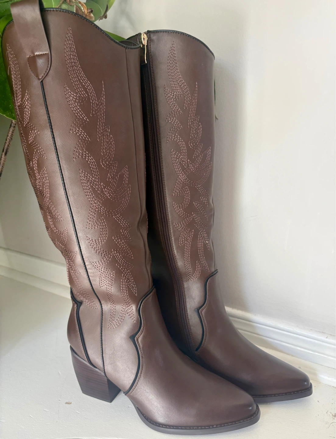 Brown Cowboy Boots - Size 8 - New ✨ - photo 4