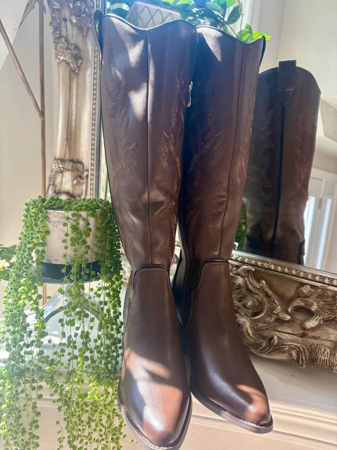 Brown Cowboy Boots - Size 8 - New ✨ - photo 3