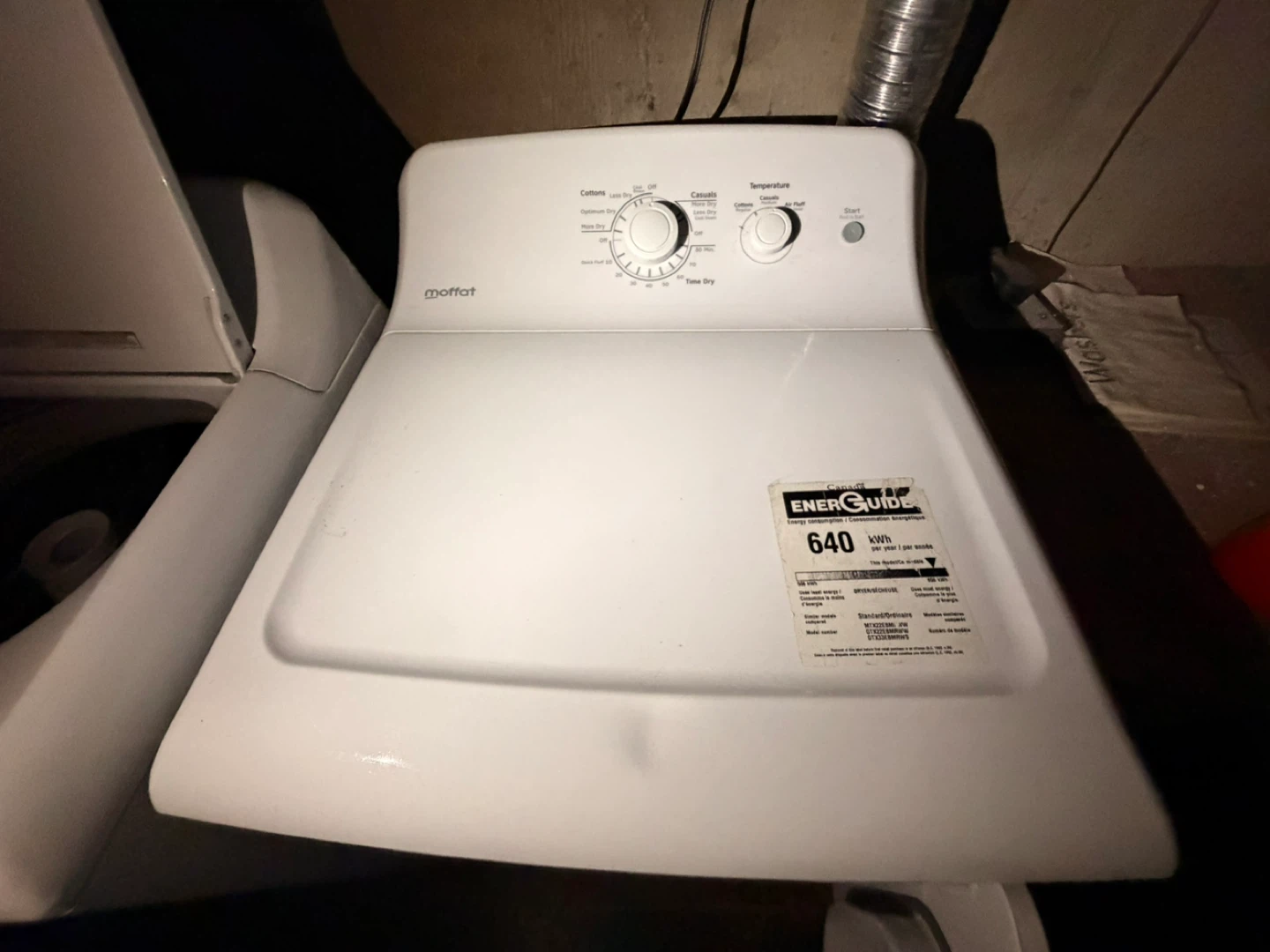 Moffat Electric Clothes Dryer