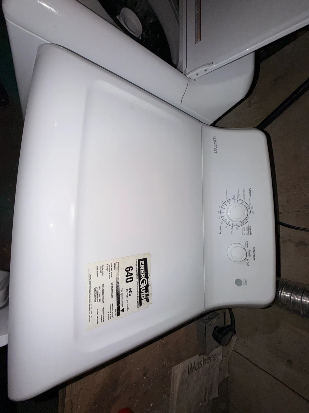 Moffat Electric Clothes Dryer - photo 2