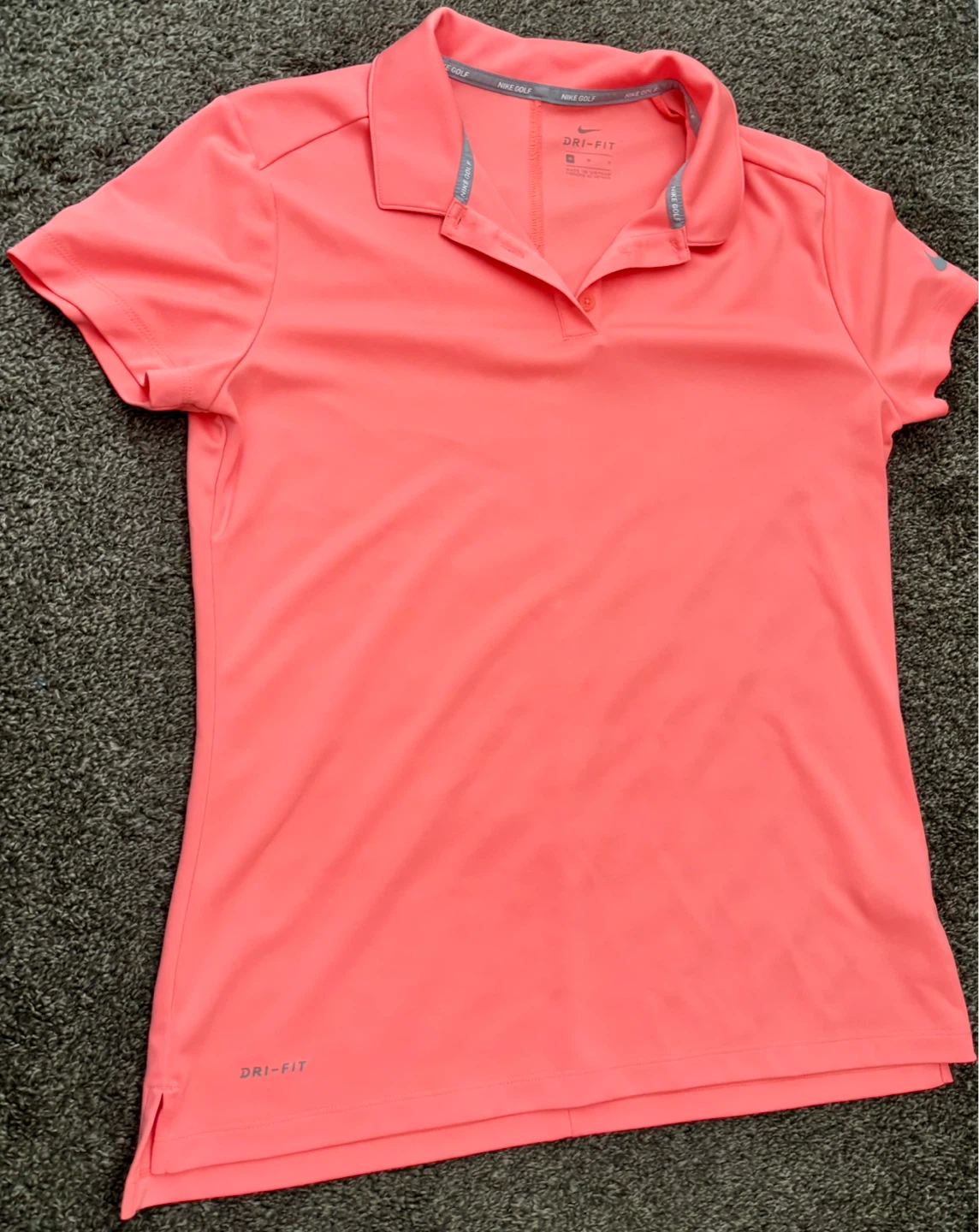 Nike Golf Dri-Fit Polo Shirt - Coral - Size M