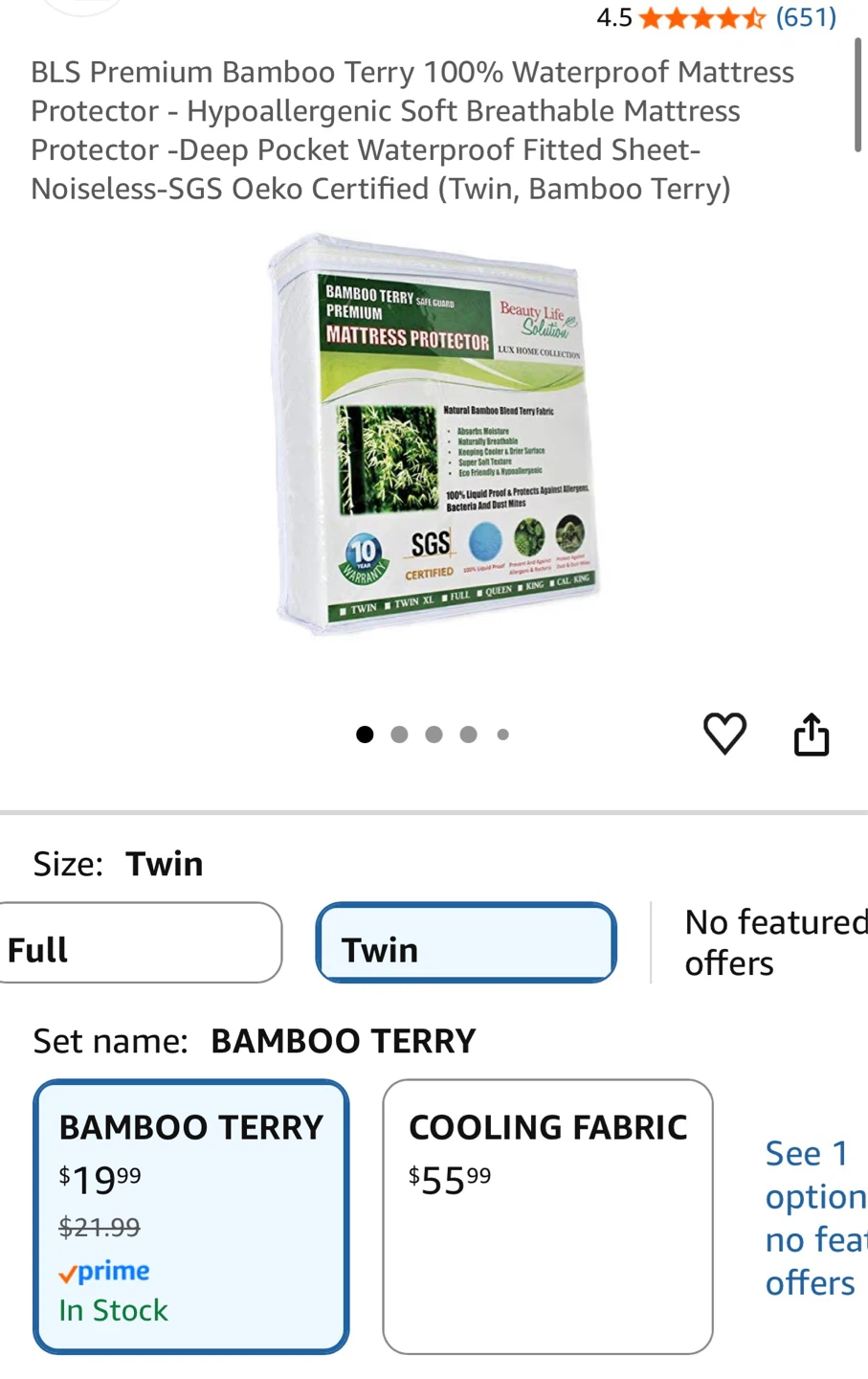 Twin Mattress Protector - photo 2